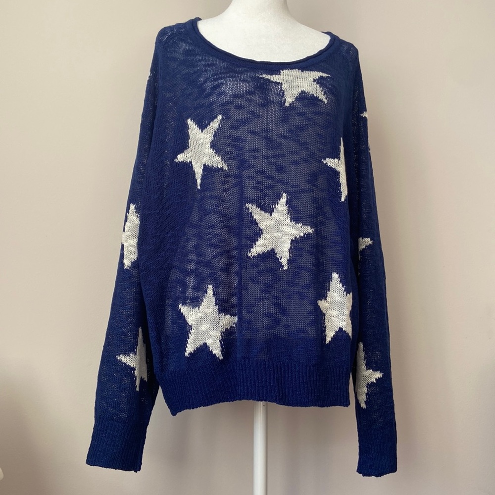 Sheer, casual slouch sweater.